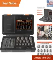 Damaged Screw Extractor Set, 2-21mm, 39-Piece Bolt Extractor Kit, Easy Out Bo...