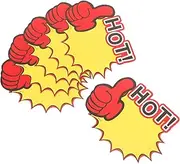 VILLFUL Retail Store Tags 100 Pcs Freezer Labels Sale Stickers Pre-Priced Tags Market Sign Burst Signage