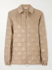 [Moncler] Moncler - Quilted Shell Jacket - Light brown - IT44 IT 44 Brown