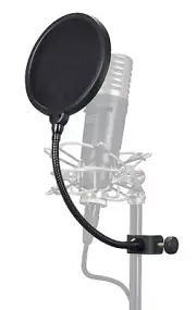 Samson PS04 4.75" Microphone Pop Filter w/ 8" Flexible Mic Boom+Clamp