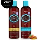 Hask Argan Oil Repairing Deep Conditioner and Shampoo Set Color Safe 12 Oz Each