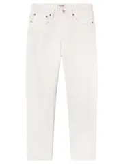 AGOLDE | 90s Mid Rise Straight Jean in White Fortune Cookie | The UNDONE