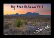 Big Bend National Park Texas Flexible Fridge Magnet - 0057