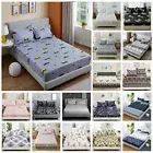 Deep Elastic Fitted Sheet Set Queen King Size Mattress Protector Bed Pillowcases