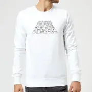 Star Wars The Rise Of Skywalker Trooper Filled Logo Sweatshirt - White