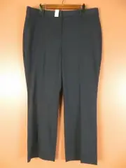 PNS1431- NWT TALBOTS Freeport Women's Cotton Rayon Dress Pants Navy Blue 18 $109