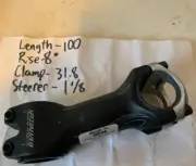 NOS Specialized Threadless Alloy Stem 100mm 8 Degree 31.8 Steerer 1 1/8
