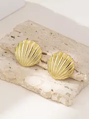Elegant Shell Earrings, Fashion, Temperament, 1 Pair
