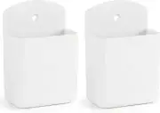 SIBRANT 2 Pcs Remote Control Holder Wall Mount, TV Controller Holder, Self Adhes
