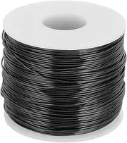uxcell 18 Gauge Anodized Aluminum Craft Wire Bendable Bonsai Training Wire 492 Feet 1mm for Sculpting Crafts Wreath Floral Beading Jewelry Making, Black