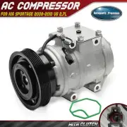 A/C Compressor with 6-Groove Pulley for Kia Sportage 2008-2010 V6 2.7L 10PA15L (for: Kia)