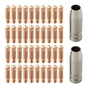 Mig Welder Consumable Set 42PCS Gas Nozzles & Contact Tips for MB15 Torch