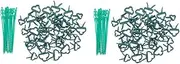 Kisangel 2 Sets Sturdy Plastic Garden Fixing Clips Plant Potted Holder Gardening Art Ties