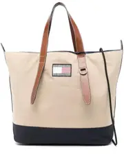 [Tommy Hilfiger] logo-patch tote bag