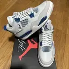 Jordan 4 Retro Men's Off-White / Military Blue Sneakers FV5029-141