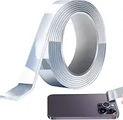 Double Stick Tape,Weight Bearing Mounting Strips | Reusable Transparent Strong Tape for Carpet Securing Picture Craft Projects