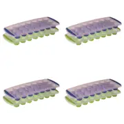 4x 2PK Avanti 21-Cup Pop Round Ice Cube Tray Freezer Maker Mould Container Set