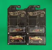 Lot of 4 - Hot Wheels 55th Anniversary Two Porsche 993 GT2/Two Mercedes Unimog U