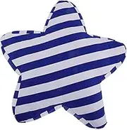 Milisten Mediterranean Striped Star Throw Pillow Unique Nautical Star Cushion for Home Decoration Accent Pillow for Sofa Bed and Living Decor