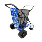 EasyGo Product Beach Cart Wagon - Heavy Duty Folding Ocean Utility Cart - Lar...