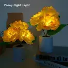 Birthday Gift Led Peony Night Light Desk Lamp Atmosphere Light Night Light