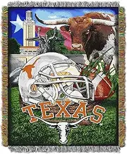 NORTHWEST NCAA Texas Longhorns Woven Tapestry Throw Blanket, 48" x 60", Home Field Advantage