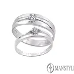 MANSTYLE 多情不悔 0.10CT 南非天然鑽石對戒