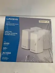 Linksys Velop Intelligent Mesh Wi-Fi 5 System AC1200 (4-Pack White) 6,000 sq ft
