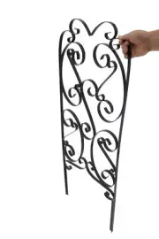2PK Garden Trellis Climbing Plants 45X16" Metal Lattice Vine Cucumber Clematis