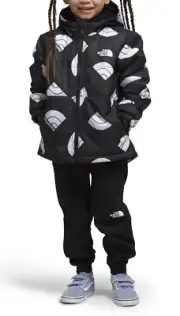 The North Face Boys' Reversible Mount Chimbo Full-Zip Hooded Jacket TNF Black
