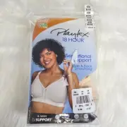 Playtex 18 Hour Wirefree Bra Sensational Support Side Back Smoothing Beige 42B