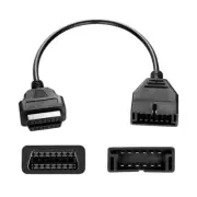 Gm 12-Pin Obd1 To 16-Pin Obd2 Converter Adapter Cable for Diagnostic Scanners