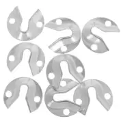 8 Pcs Flat Picture Hangers Frame Hooks for Hanging Keyhole Shelf Fitting