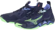 MIZUNO Volleyball Shoes WAVE MOMENTUM 3 LOW Purple Green V1GA2312 US8.5(26.5cm)