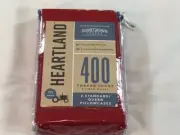 Heartland 400 Thread Count Standard Pillowcase Set - Red