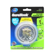 Zenith 10kg Brass Plated SureHook 10 Piece Picture Hanging Kit