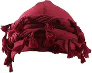 [DouuYuhet] Turban for Men Pre-Tied Turban Durag Halo Turban Satin Lined Turban Head Wraps for Men
