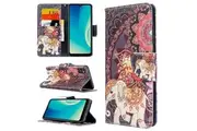 For Optus X Pro Case Wallet Card Leather Flip Magnetic Stand Phone Cover (Elephant)