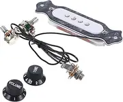 GLSTOY Gmb333 Soundhole Pickup Volume Tone Control for 4 String Guitars Abs Material Soundboard Random Color