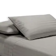 Sheet Set Luxury 2000TC Microfibre Satin Beige - Bedding Australia