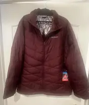 Columbia Heavenly Women's Plus Size 3X Insulated Jacket - Moonvista Burgundy NEW