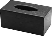 Tissue Box Wooden Tissue Box Rectangular facial Tissue(Black)