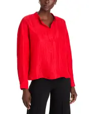 Eileen Fisher Mandarin Collar Top