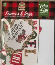 Echo Park Paper MY FAVORITE CHRISTMAS Frames & Tags Ephemera Pieces~Quick Ship!