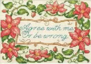 Dimensions Counted Cross Stitch Kit, Agree with Me