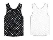 80s FISHNET Tank Top Punk Rock 70s Costume Party Dance neon Retro Dance Wear