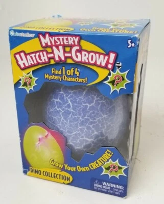 Grin Studios Mystery Hatch N Grow Dino Collection Egg Dinosaur Blue - New