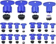 WeiMeet 20 Pieces Cache Faucet Aerator Key Removal Wrench Tool with 20 Pieces Faucet Aerator for M 16.5 18.5 21.5 24 Cache Aerators