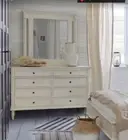 Dressing Table and mirror French inspired (antique white)