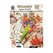 123pc Puzzle Master Kids/Teen Wooden Jigsaw Puzzle Series 6 Lorikeets 12y+